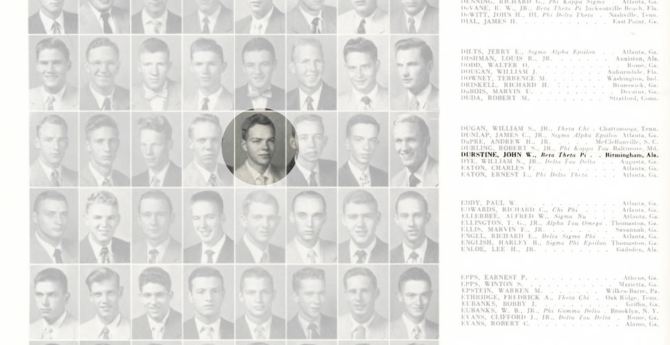 yearbook photo of Durstine