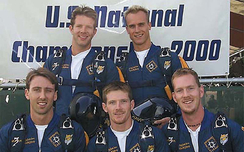 Ian Bobo and the Tech Parachuting Team