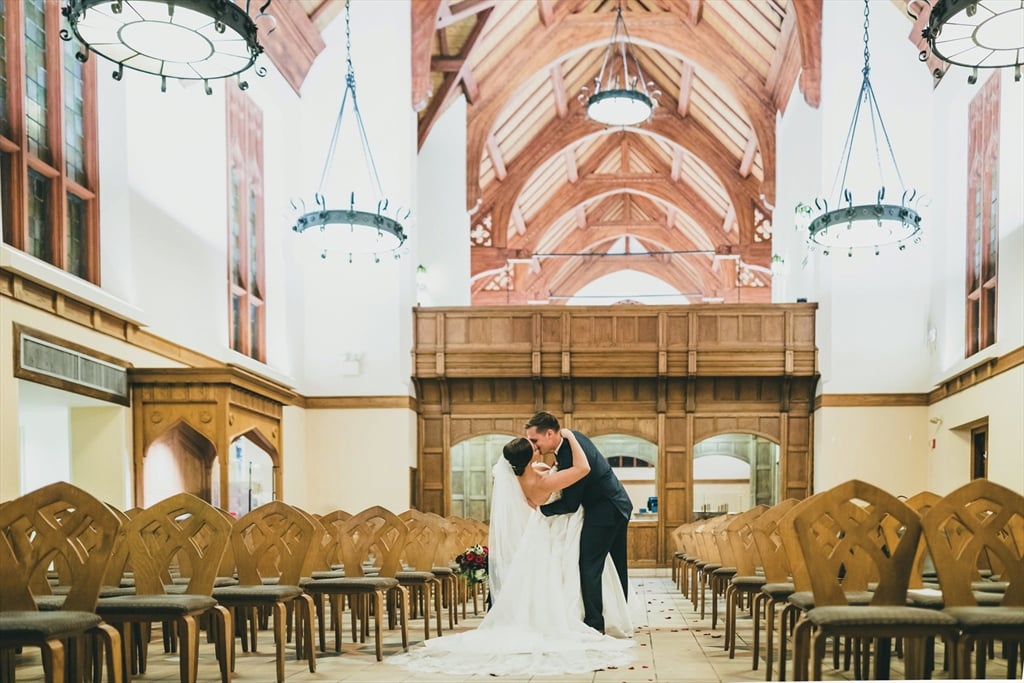 A bride and groom in Brittain