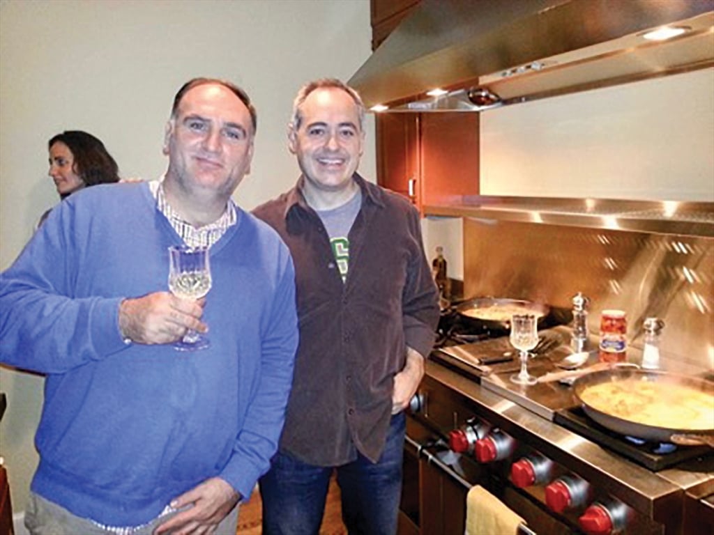 Cabrera with Spanish celebrity Chef, José Andrés.