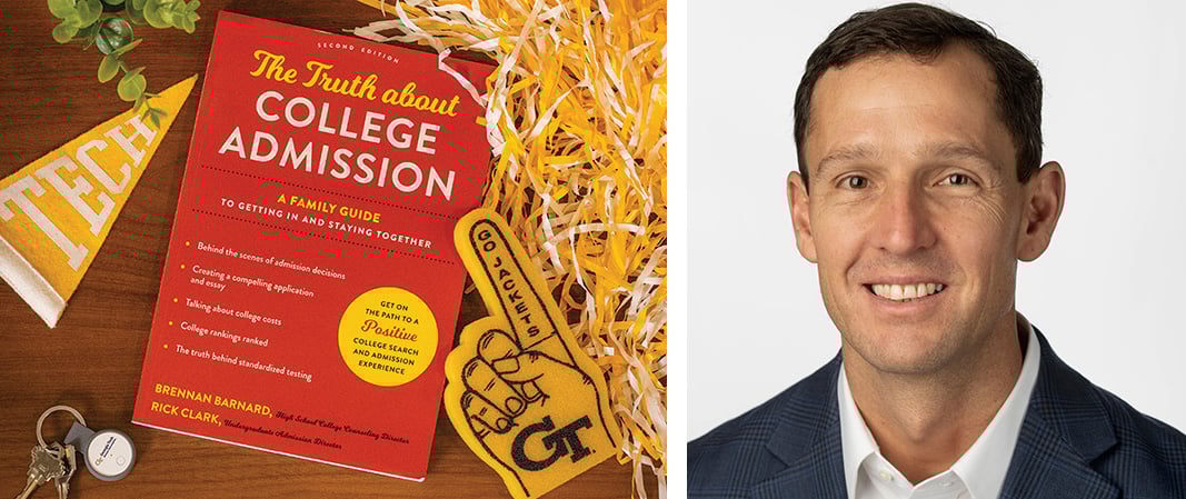 Rick Clark photo with a photo of book next to it