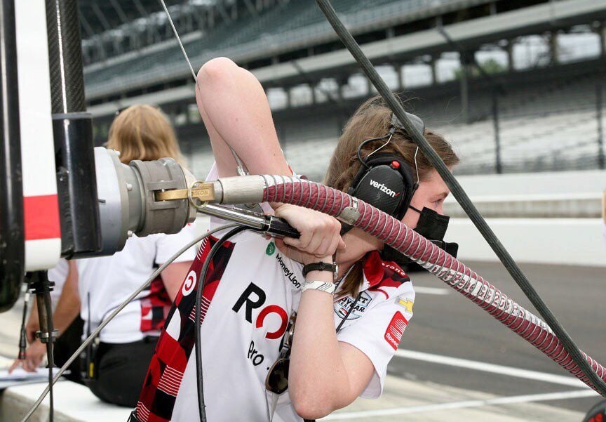 Chelsea Pechenino at the Indy 500