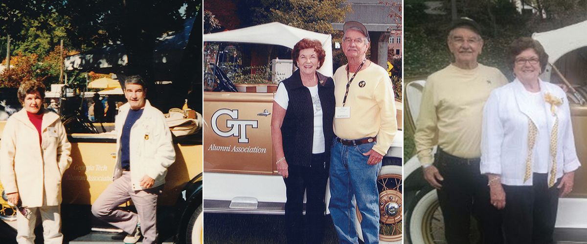 Collage of three images of John Woodward