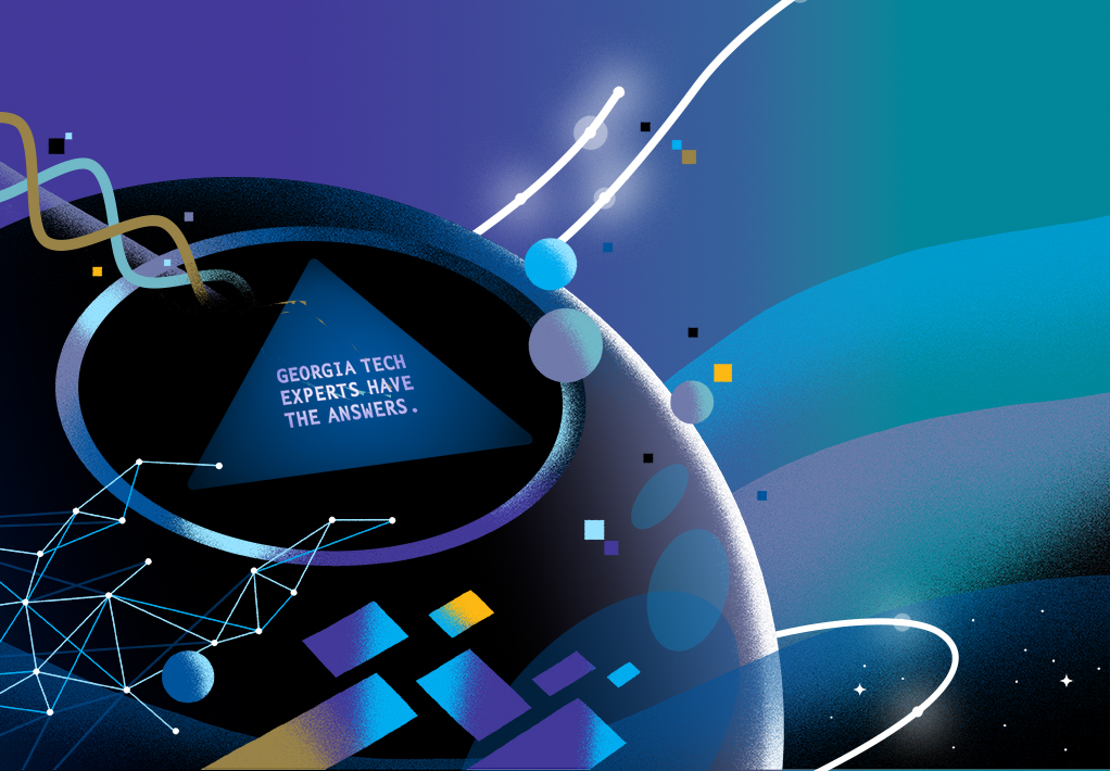 illustration of a magic 8-ball