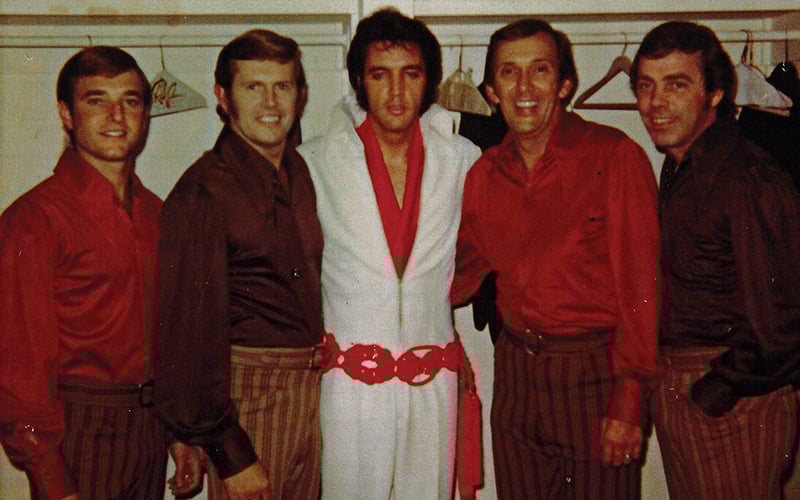 Harry Middlebrooks on tour with Elvis