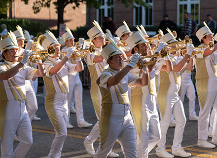 GT band playing fight song