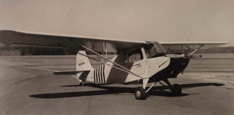 old photo of a plane 