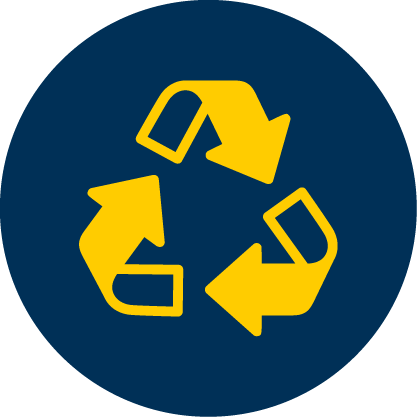 Ramped-up Recycling Icon