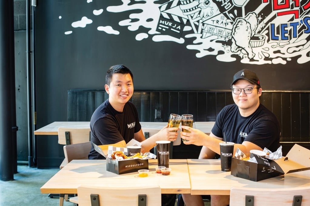 Peter Chung with cofounder Sean Chang pictured at Mukja