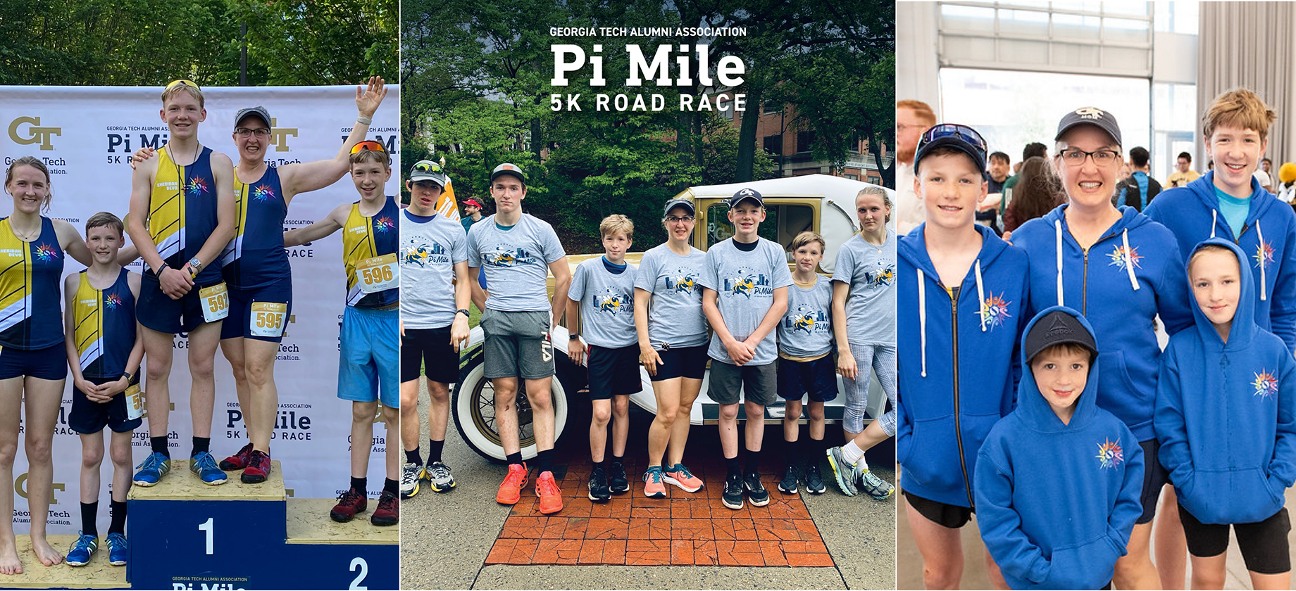 Sheridan Family photos during Pi Mile Road Race