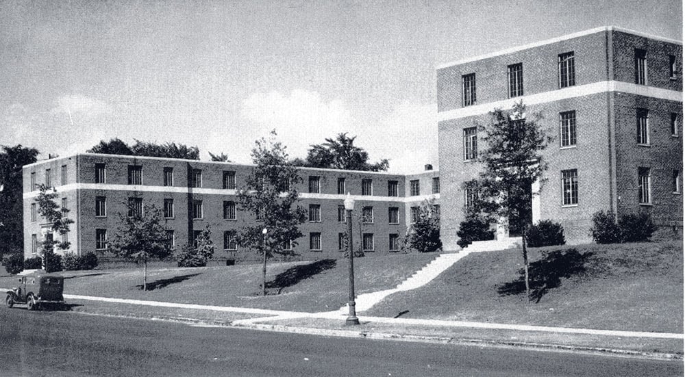 Techwood Dorm in 1940. 1940 Blueprint.