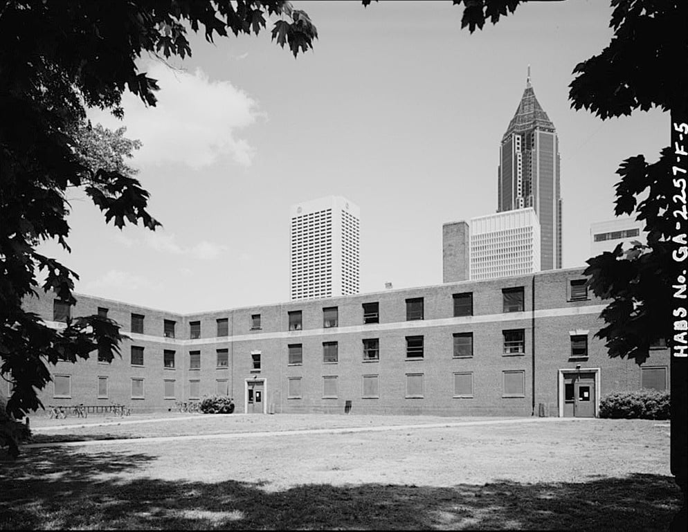 Techwood Dorm looking eastward. Library of Congress.