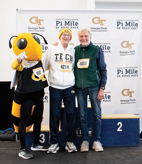 pi mile podium
