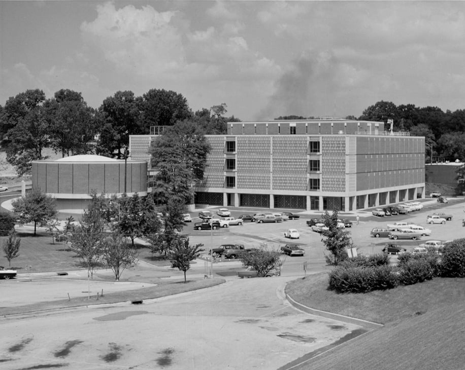 Van Leer Electrical Engineering Building initial landscape.